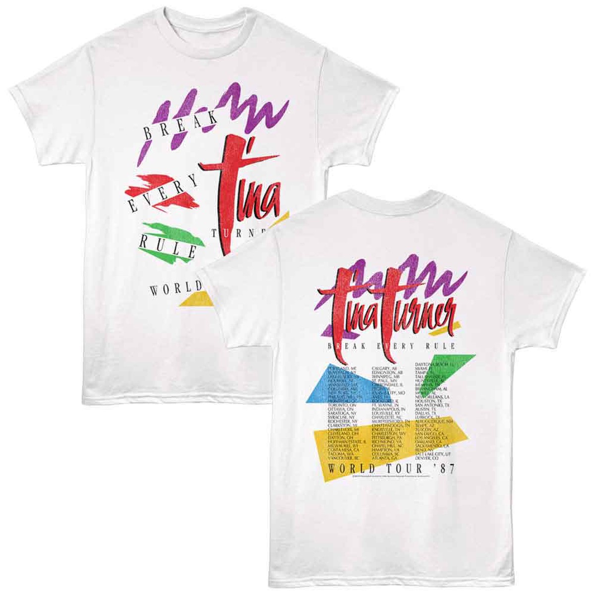 TINA TURNER - BREAK EVERY RULE TOUR 87 SHIRT