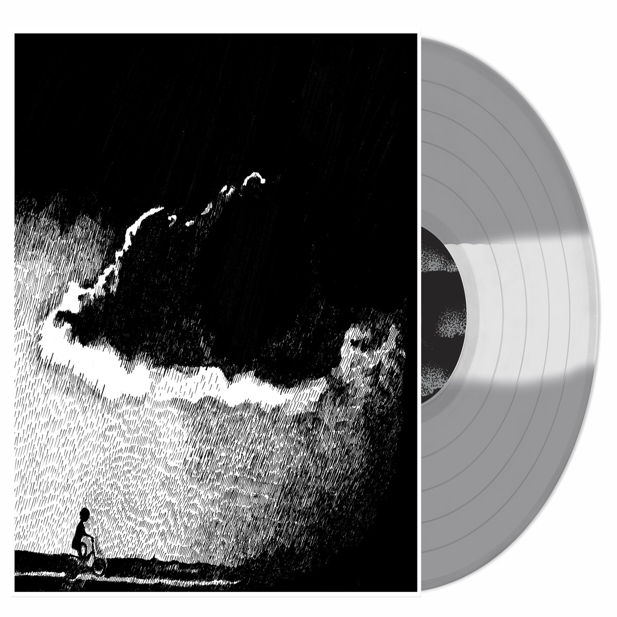 TOUCHE AMORE ....TO THE BEAT OF A DEAD HORSE LP (Limited Edition Only 400 made, Clear/Silver Tri-Color Stripe Vinyl)