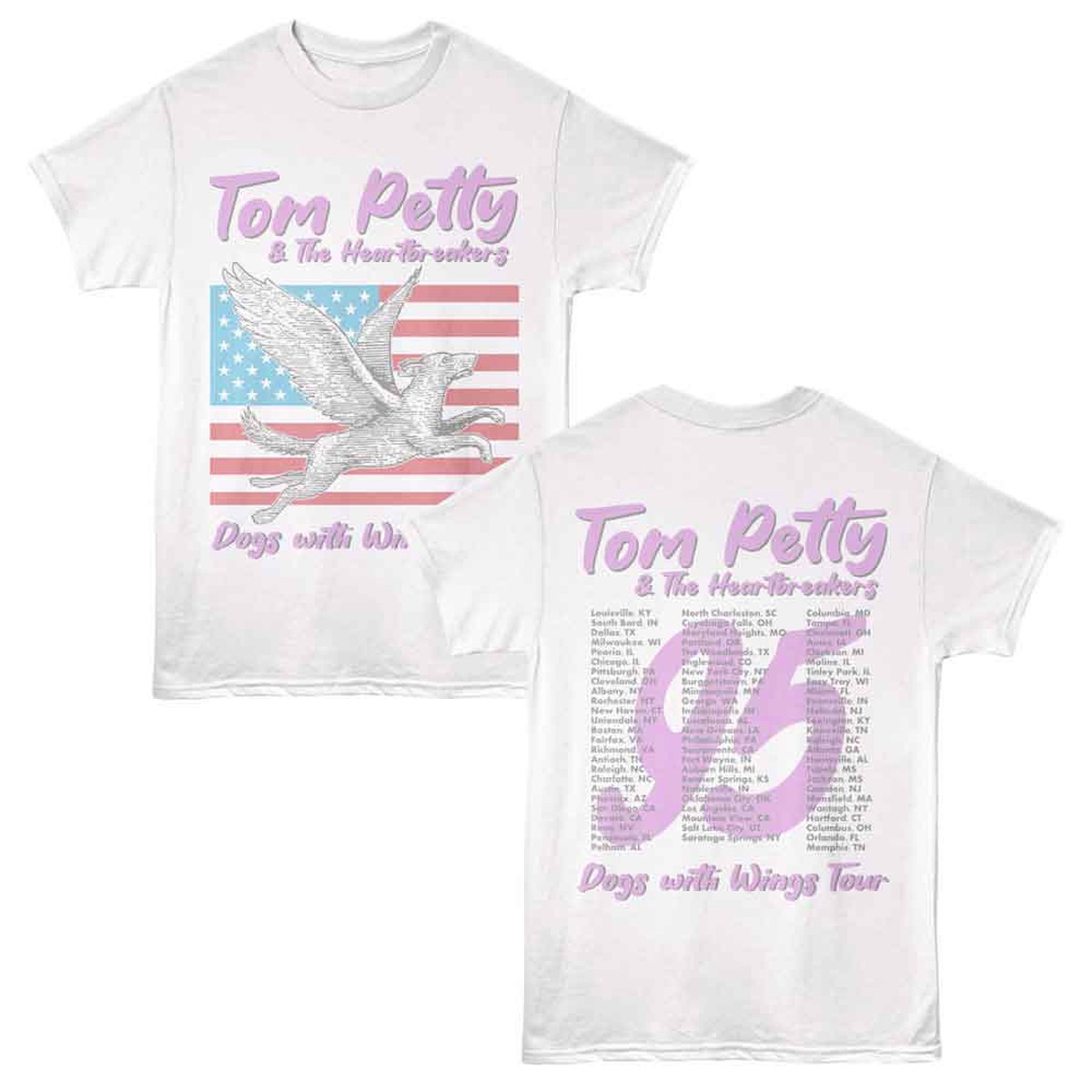 TOM PETTY - DOGS WITH WINGS TOUR SHIRT