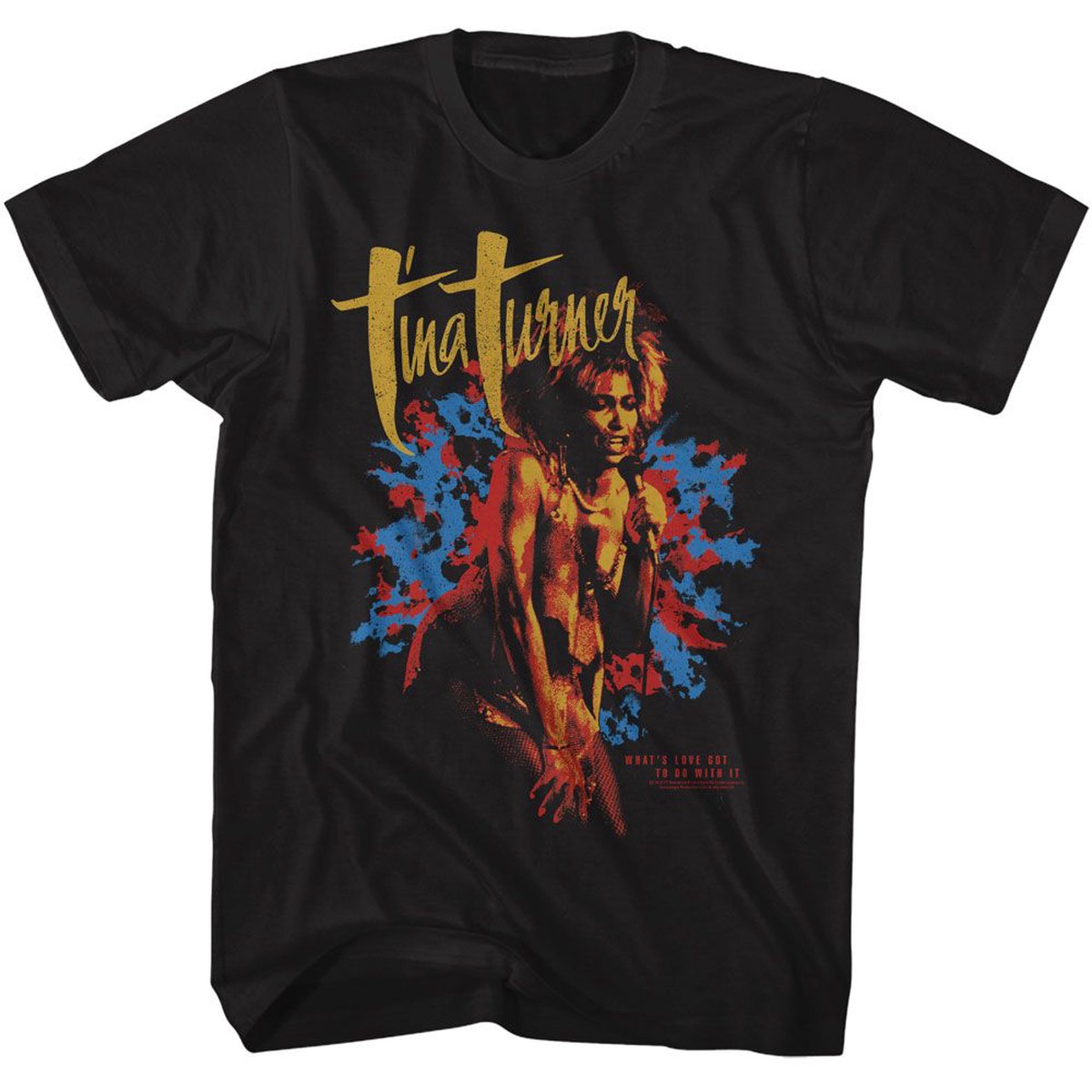 TINA TURNER - SPLATTER BACKGROUND SHIRT