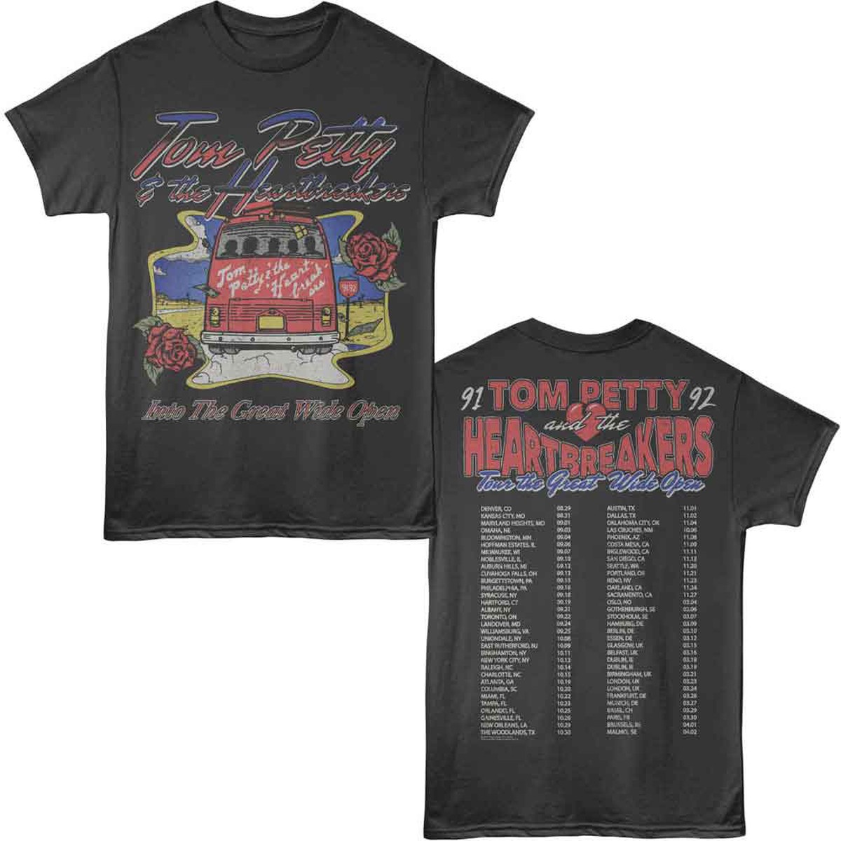 TOM PETTY - GREAT WIDE OPEN TOUR F B SHIRT