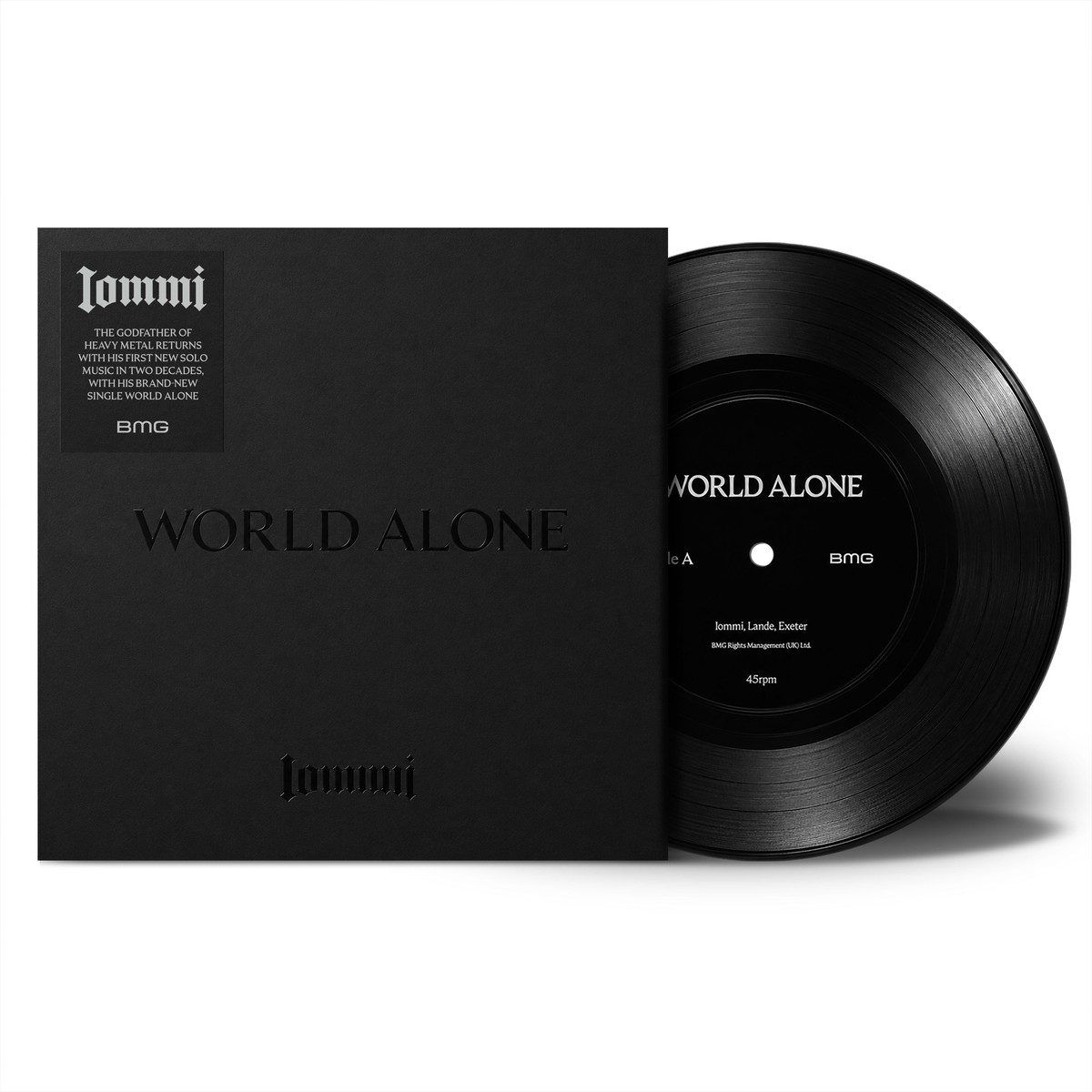 TONY IOMMI WORLD ALONE 7"