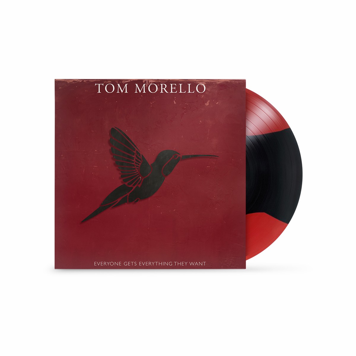 TOM MORELLO EVERYONE GETS EVERYTHING THEY WANT LP (Exclusive Limited to 300, Red & Black Stripe Vinyl)