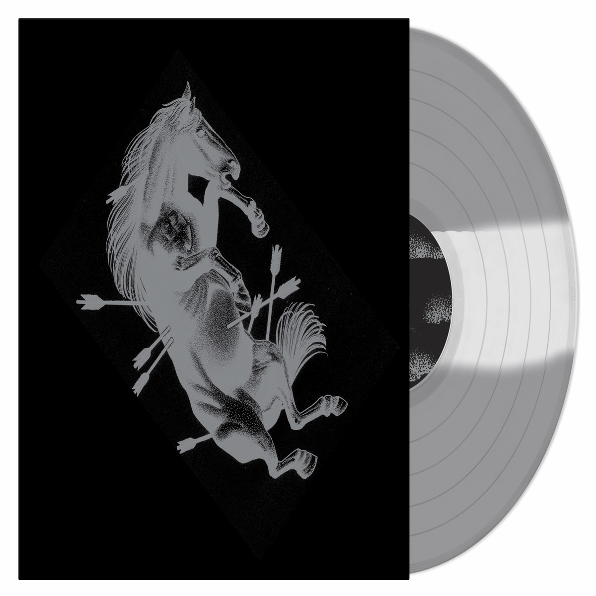 TOUCHE AMORE DEAD HORSE X LP (Limited Edition Only 400 made, Clear/Silver Tri-Color Stripe Vinyl)