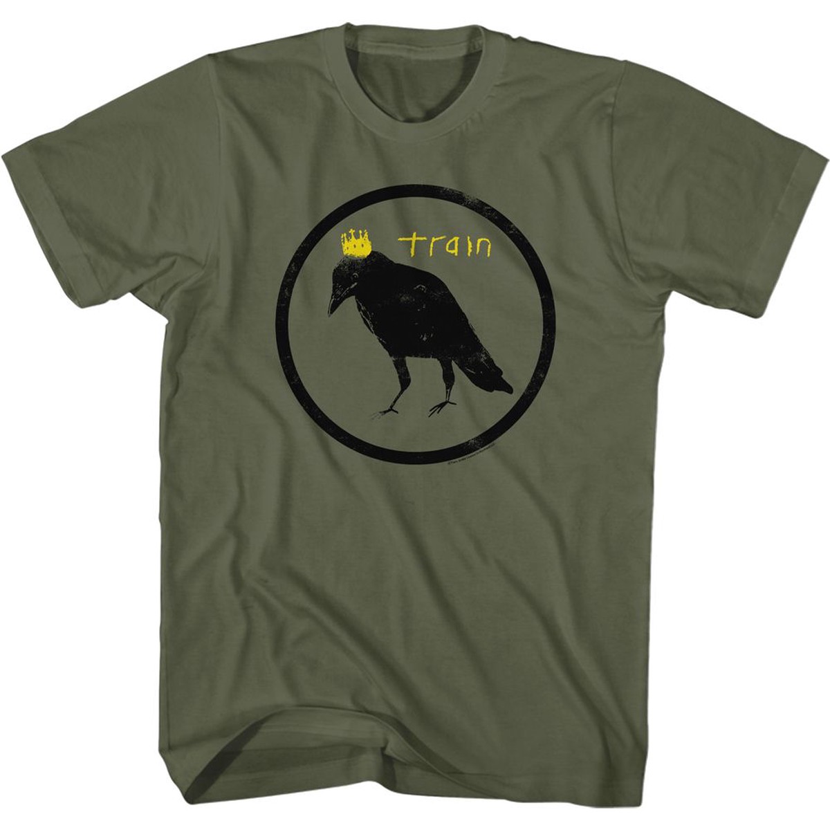TRAIN - CROW AND CROWN IN CIRCLE SHIRT
