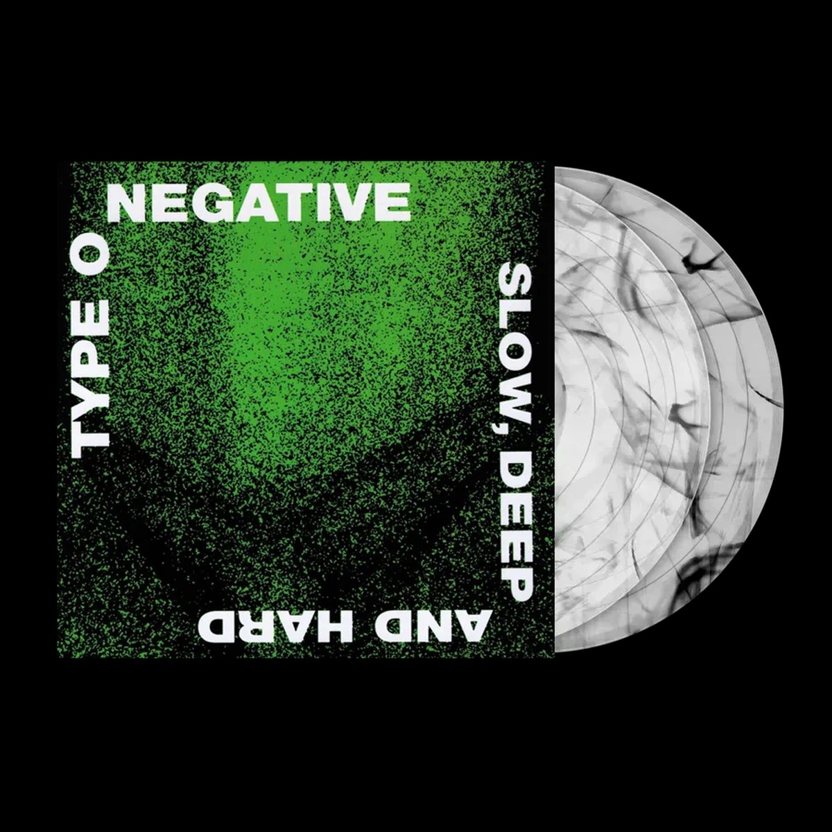 TYPE O NEGATIVE 'SLOW, DEEP AND HARD' LP (Clear w/Black Swirl)