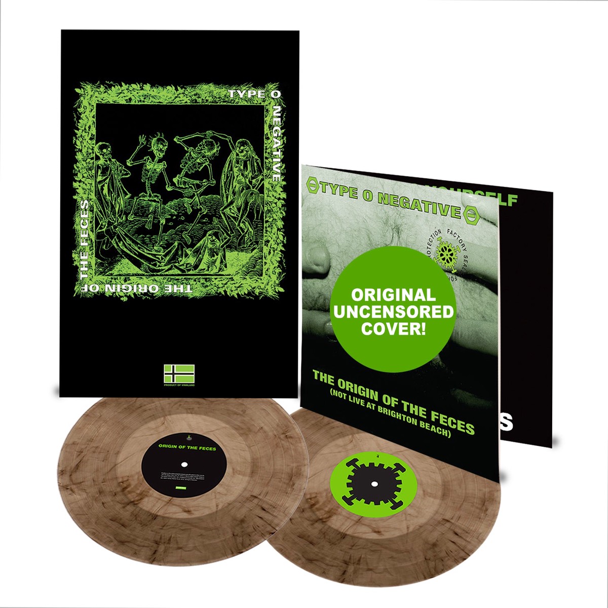 TYPE O NEGATIVE THE ORIGIN OF THE FECES 2LP (Limited Edition Only 1000 made, Smoke Vinyl)