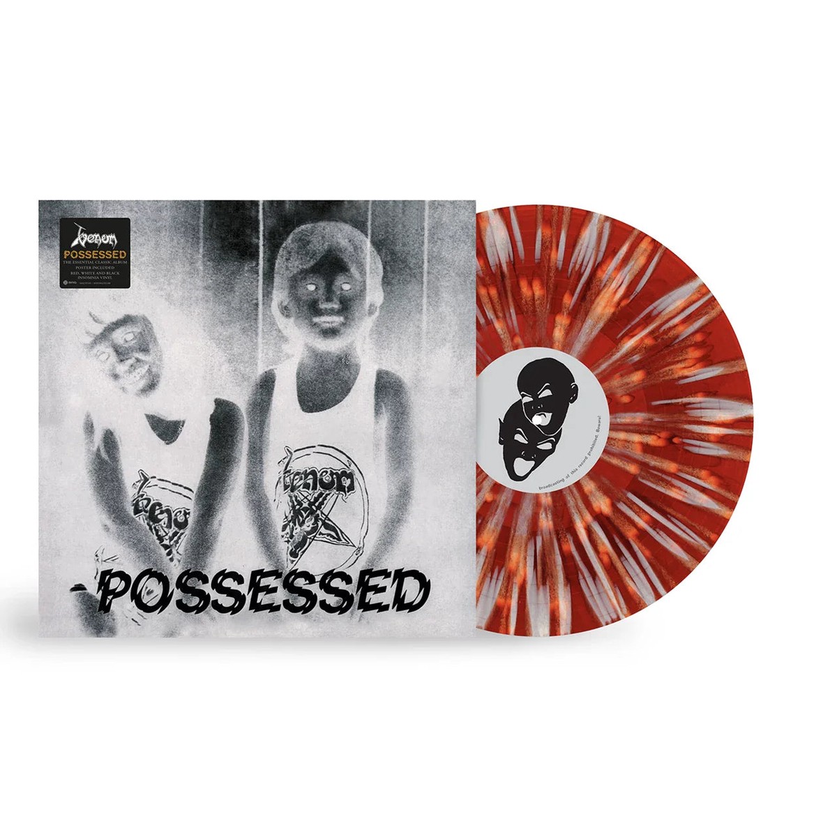 VENOM 'POSSESSED' LP (Red/Black/White Insomnia Vinyl)