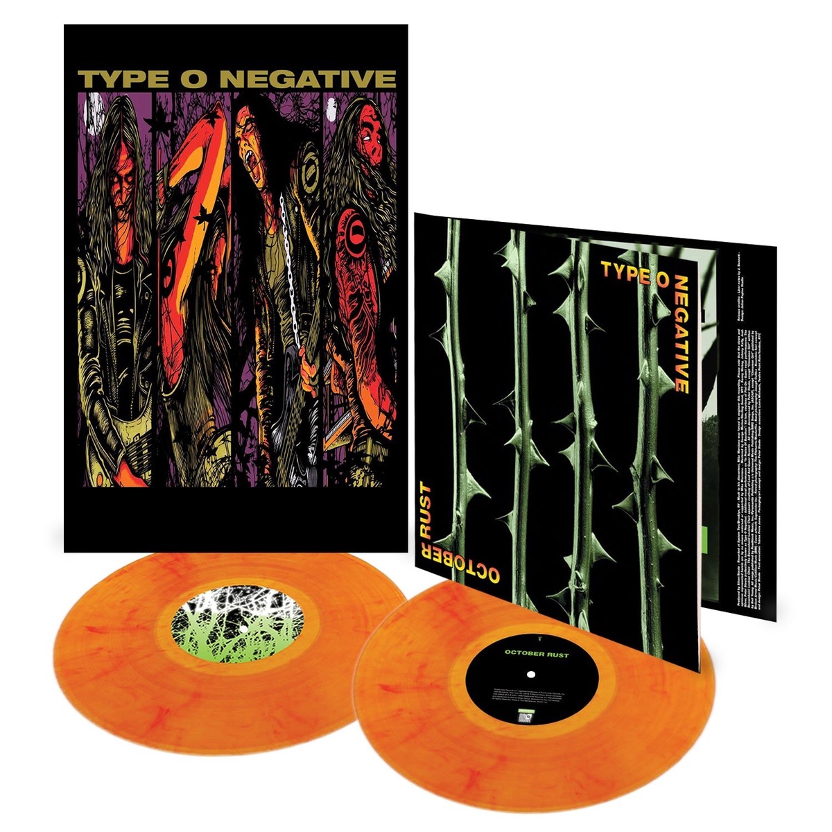 TYPE O NEGATIVE 'OCTOBER RUST' 2LP (Limited Edition Only 1000 Made, Orange Mix Vinyl)