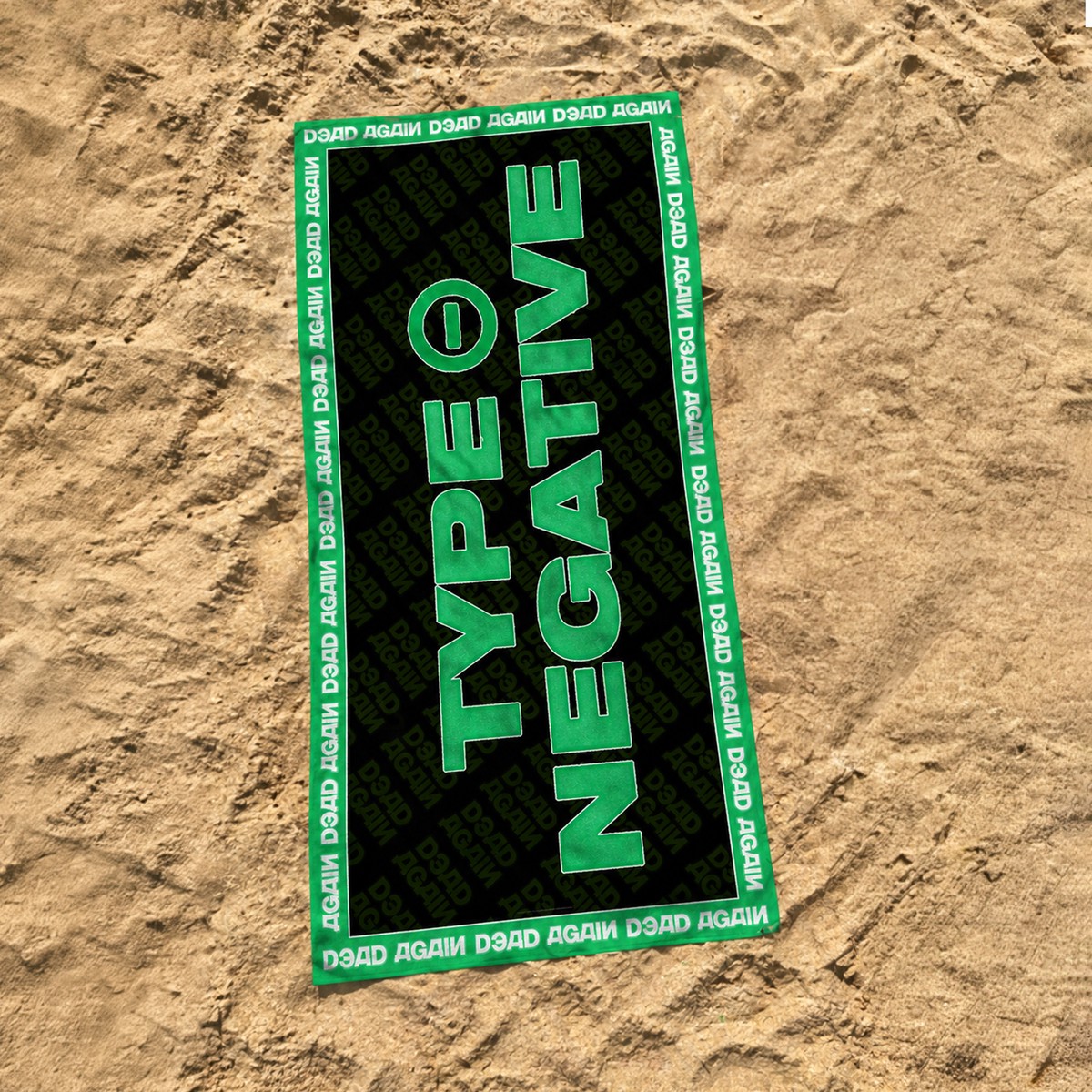 TYPE O NEGATIVE 'DEAD AGAIN' BEACH TOWEL (32"x 63")