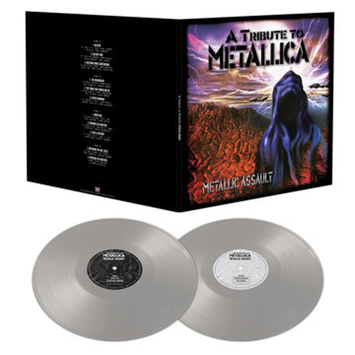 VARIOUS ARTISTS 'METALLIC ASSAULT - A TRIBUTE TO METALLICA' 2LP (Silver Vinyl)
