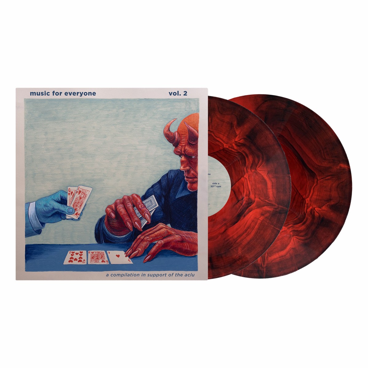 VARIOUS ARTISTS MUSIC FOR EVERYONE VOL. 2 2LP (Exclusive Limited to 100, Red Galaxy Vinyl)