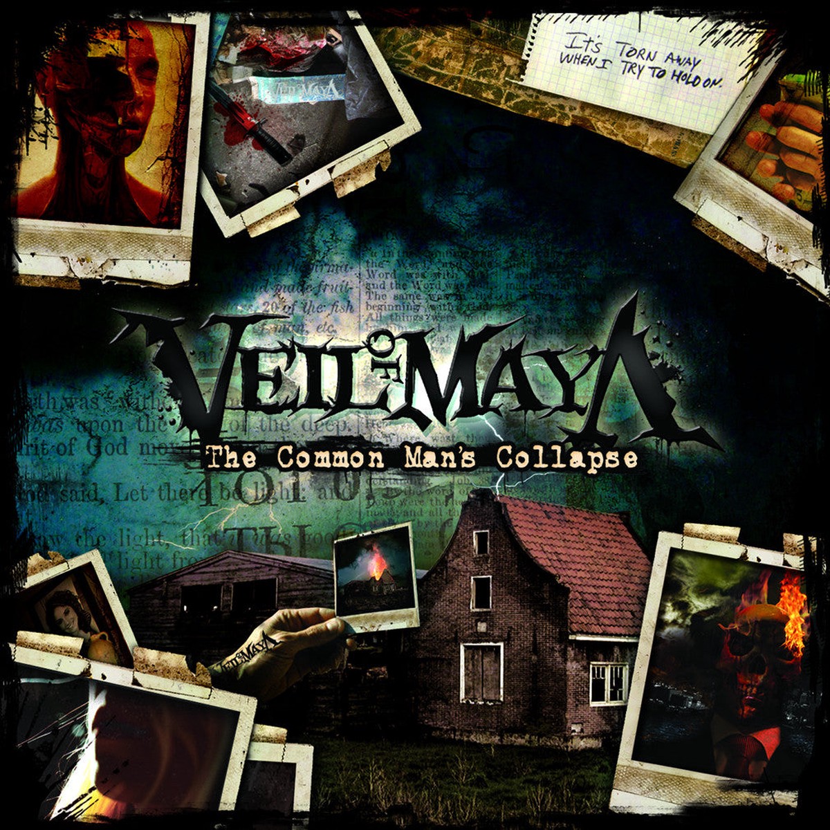 VEIL OF MAYA 'THE COMMON MAN'S COLLAPSE' LP (Blue & Gold w/ Black & White Splatter)