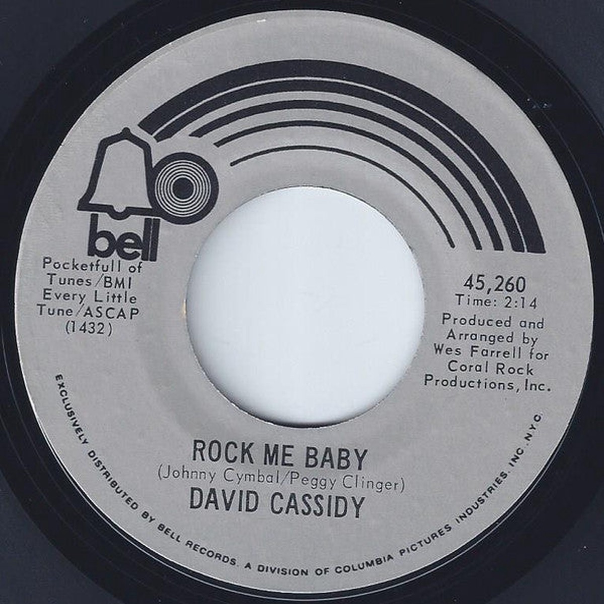 Cassidy, David - Rock Me Baby (G+)