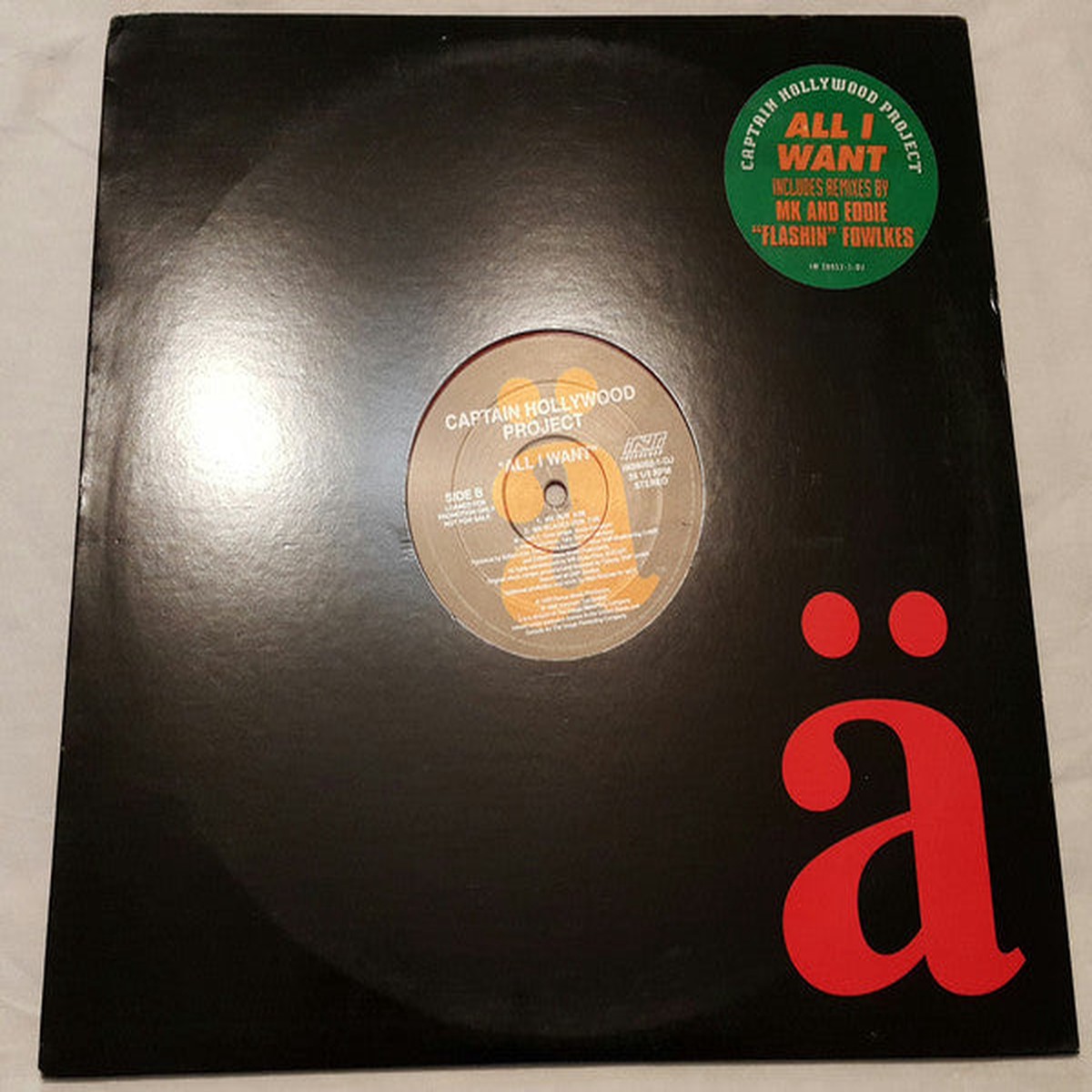 Captain Hollywood Project - All I Want (Vinyl, VG)