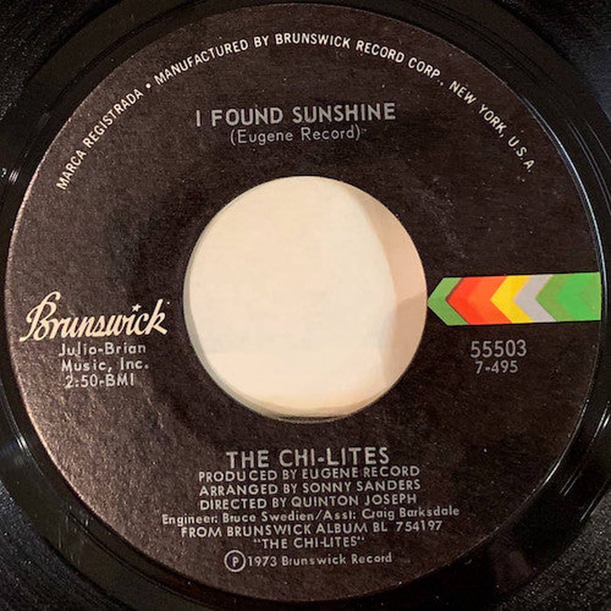 Chi-Lites - I Found Sunshine (Vinyl, VG) (45)