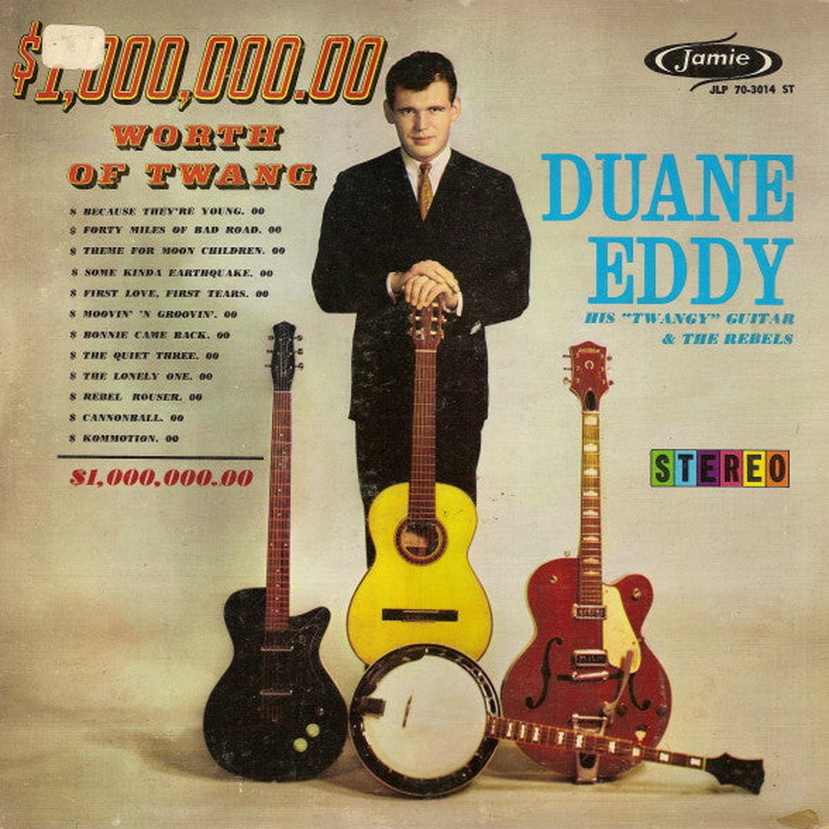 Eddy, Duane His "Twangy" Guitar & The Rebels - $1,000,000.00 Worth Of Twang (Vinyl, VG+)