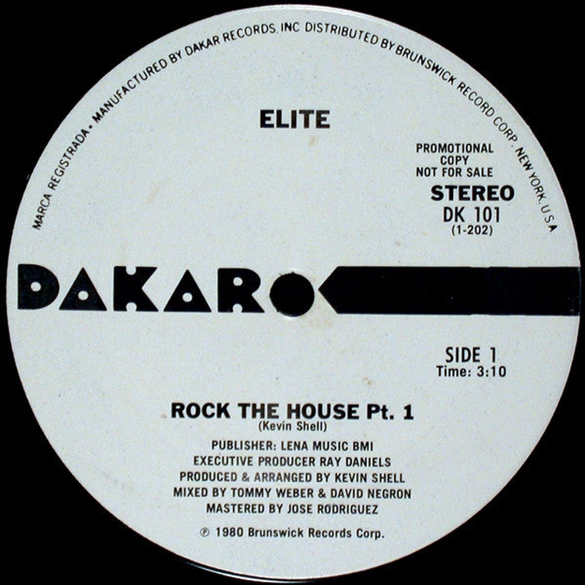 Elite - Rock The House (Vinyl, VG+)