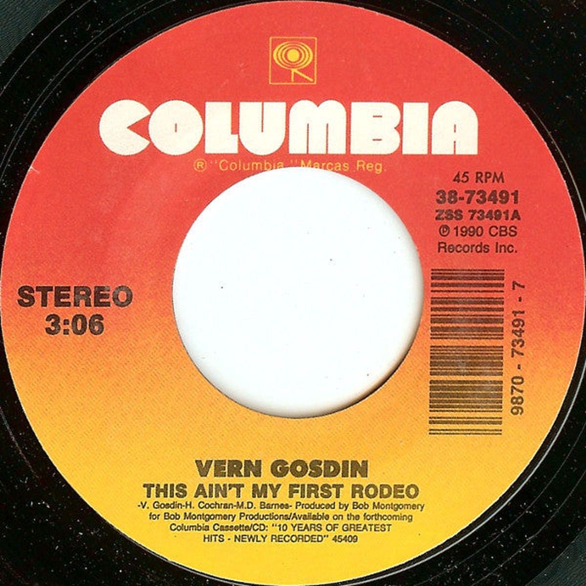 Gosdin, Vern - This Ain't My First Rodeo (VG+)