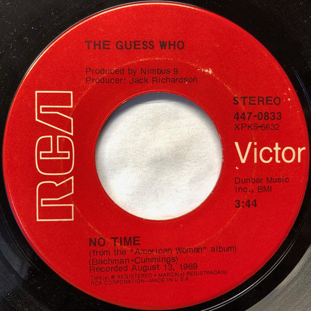 Guess Who - No Time / These Eyes (Vinyl, VG) (45)