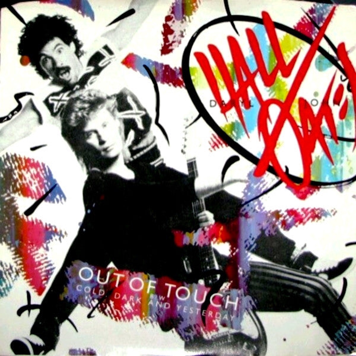 Hall & Oates - Out Of Touch b/w Cold, Dark And Yesterday (Vinyl, VG) (45)