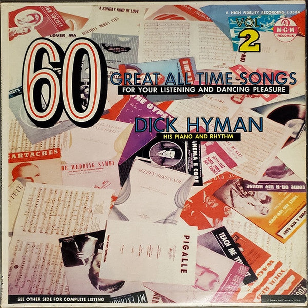 Hyman, Dick - 60 Great All Time Songs For Your Listening And Dancing Pleasure Vol. 2 (VG)