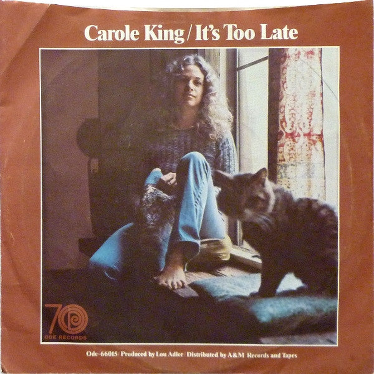 King, Carole - It's Too Late / I Feel The Earth Move (Vinyl, VG) (45)