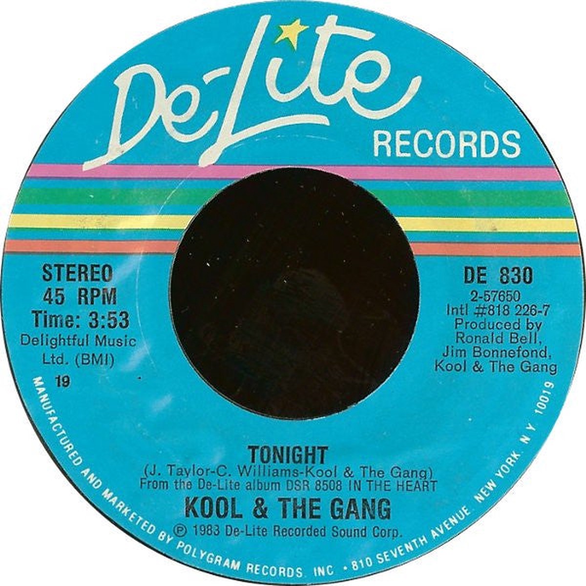 Kool & The Gang - Tonight / Home Is Where The Heart Is (Vinyl, VG+) (45)