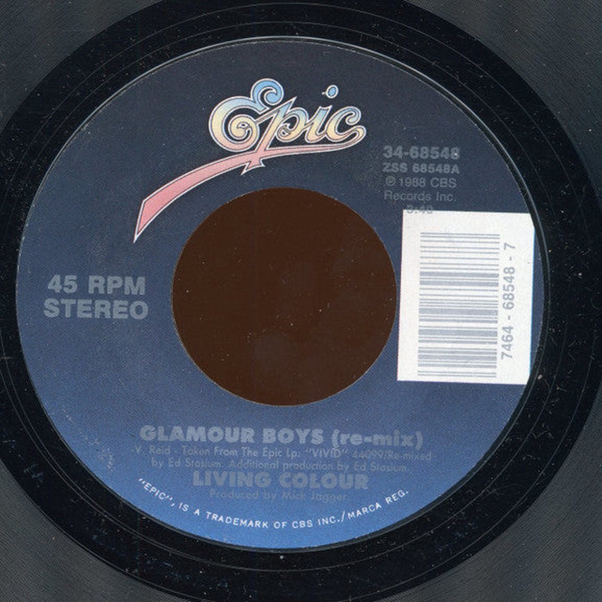 Living Colour - Glamour Boys (Re-mix) (Vinyl, VG+)