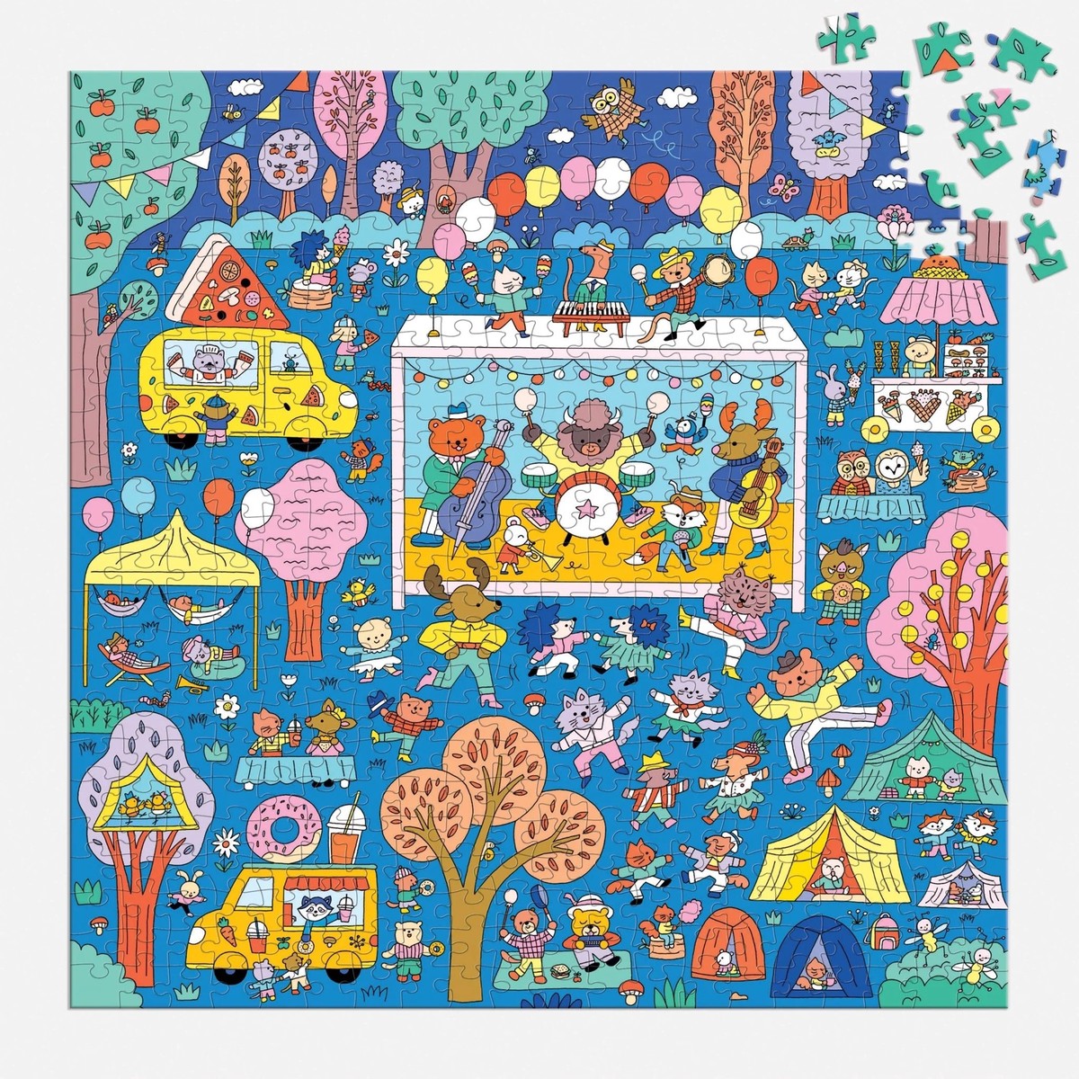Music Festival 500 Piece Search and Find Family Puzzle