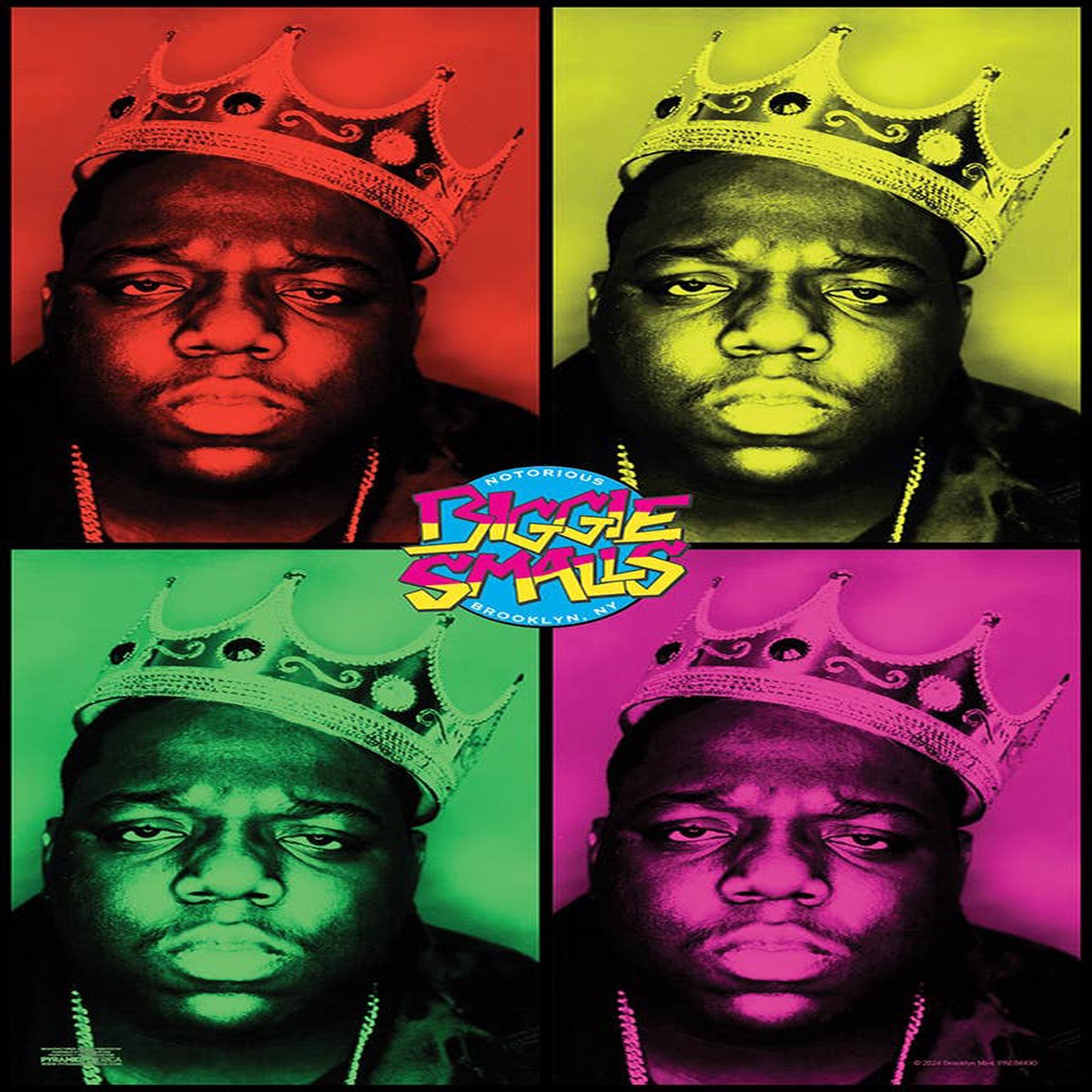 Notorious BIG Pop Art King Poster - 11" x 17"