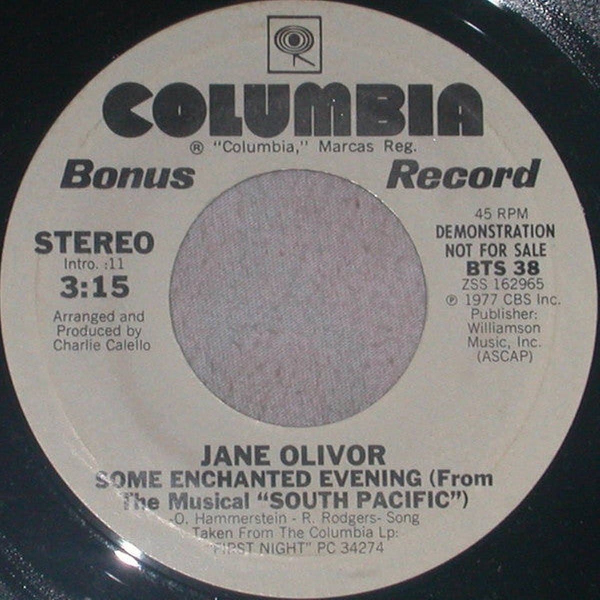 Olivor, Jane - Some Enchanted Evening (VG+)
