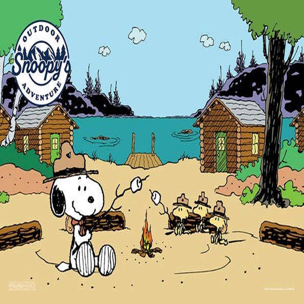 Peanuts Campfire Poster - 11" x 17"