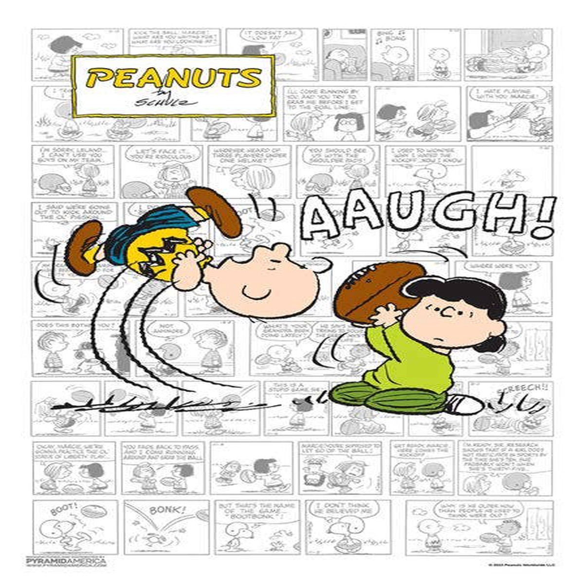 Peanuts Football Poster - 11" x 17"