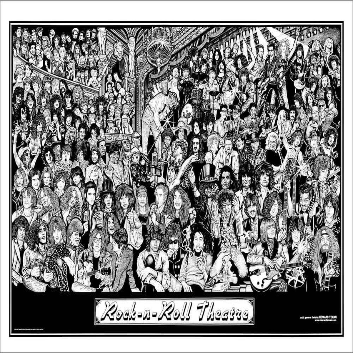 Rock N Roll Theater Poster - 24" x 36"