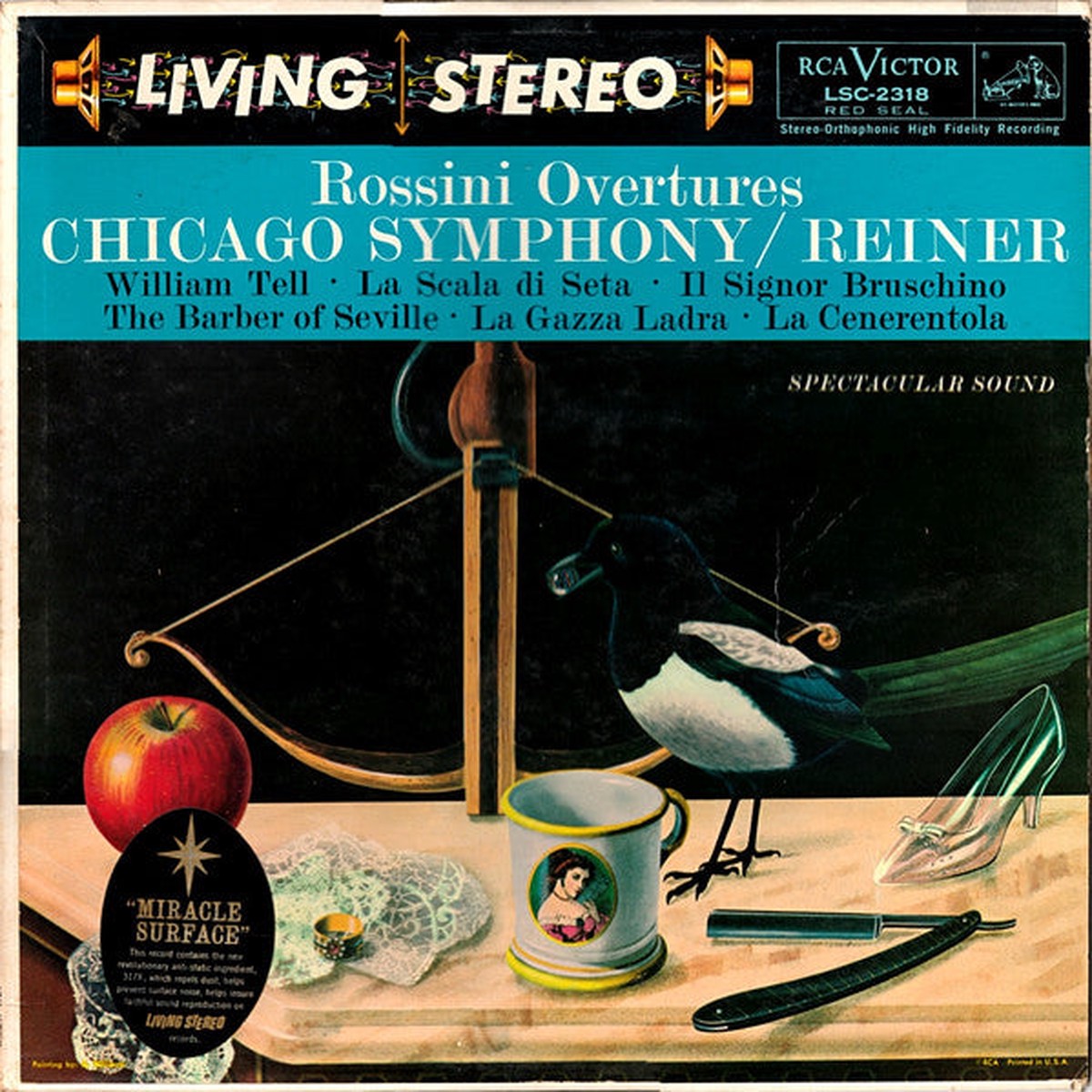 Rossini, Chicago Symphony, Reiner - Rossini Overtures (Vinyl, VG+)