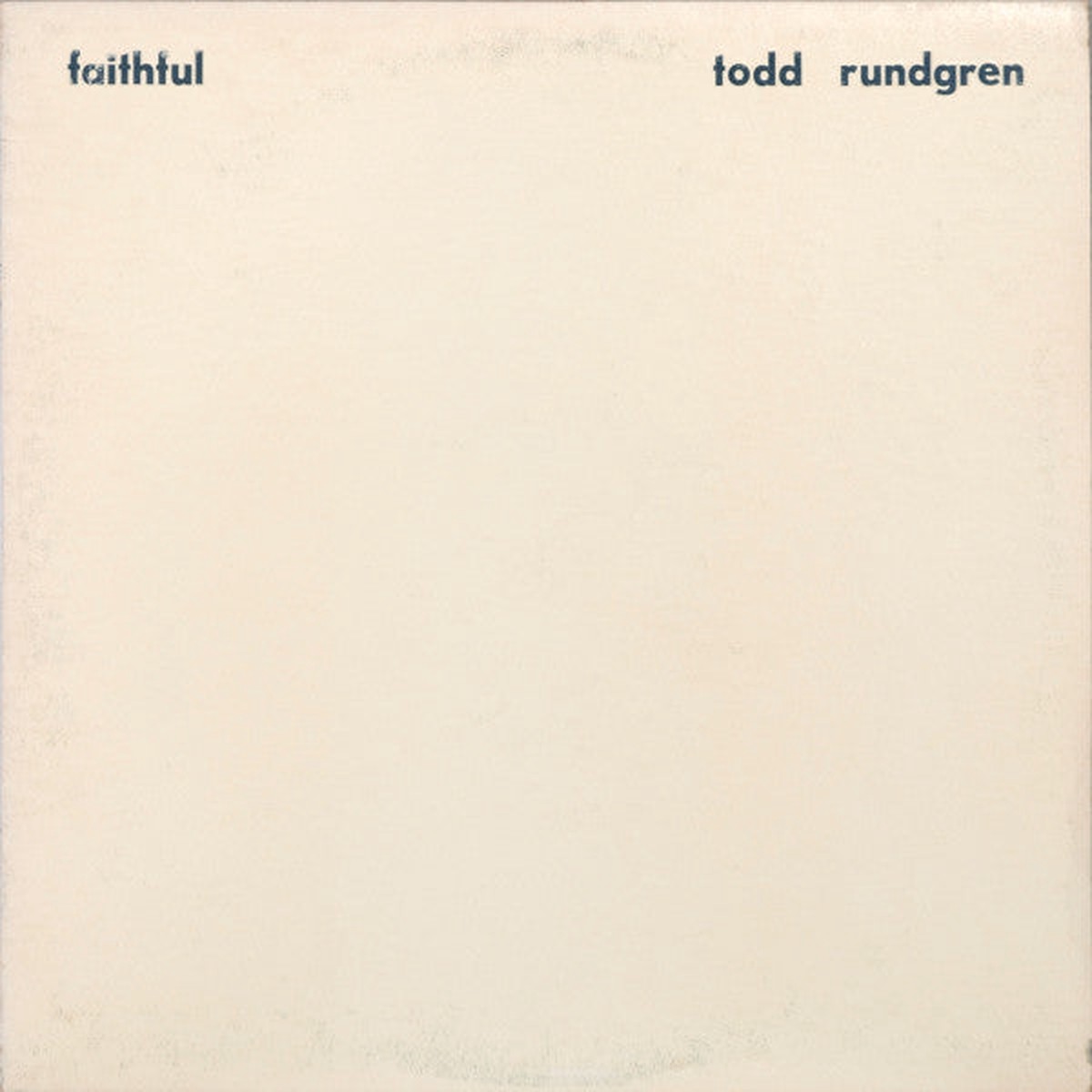 Rundgren, Todd - Faithful (Vinyl, VG)