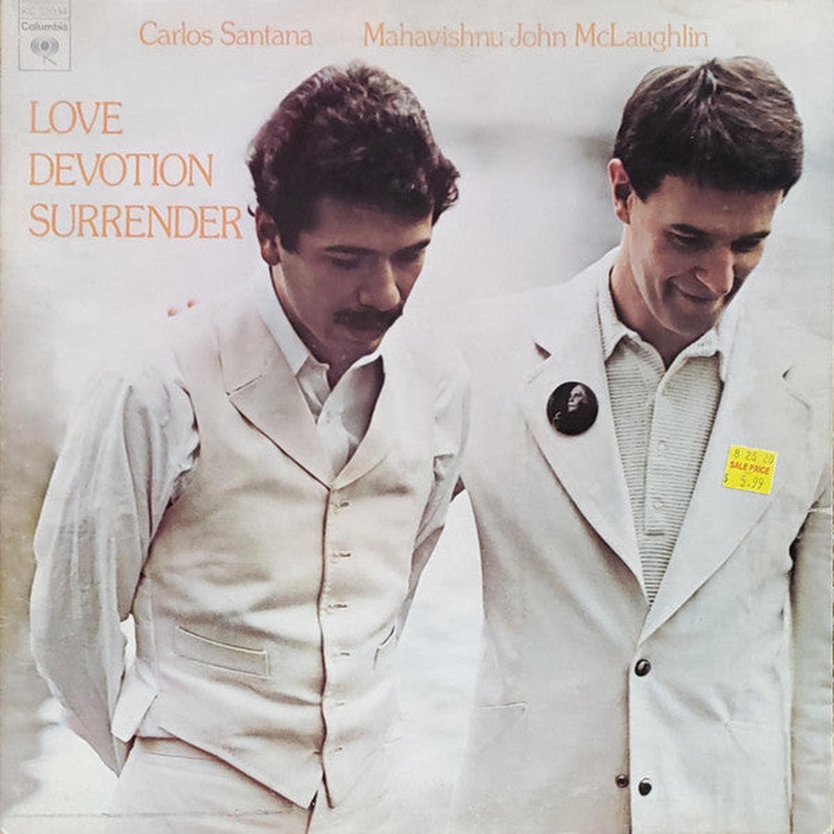 Santana, Carlos & Mahavishnu John McLaughlin - Love Devotion Surrender (Vinyl, VG+)