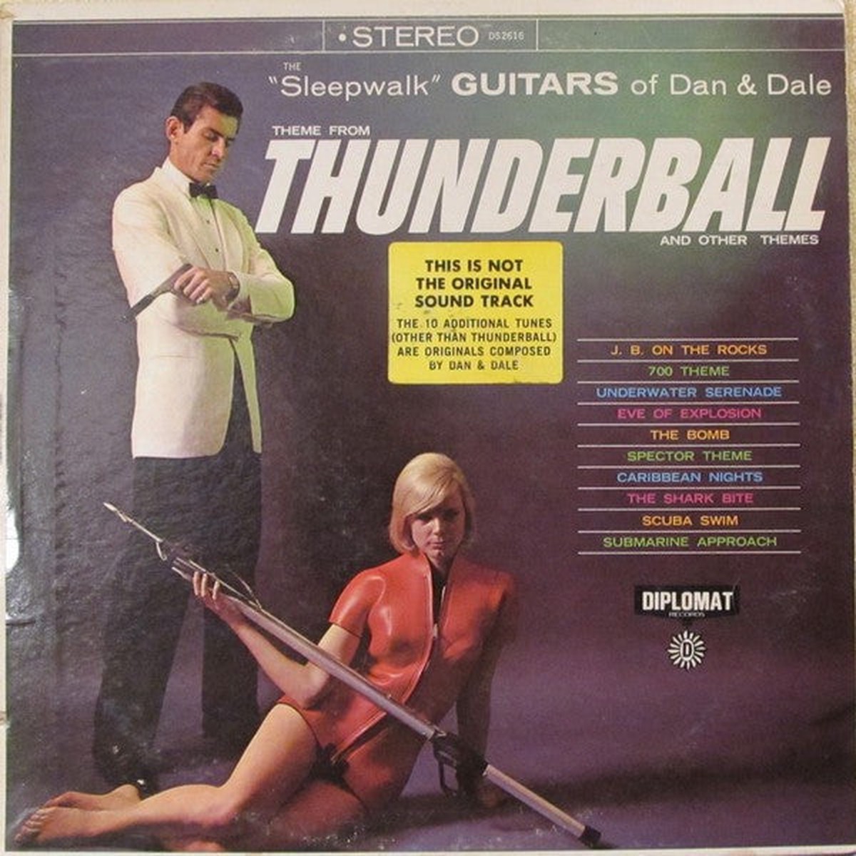 Sleepwalk Guitars Of Dan & Dale - Theme From Thunderball And Other Themes (Vinyl, VG)