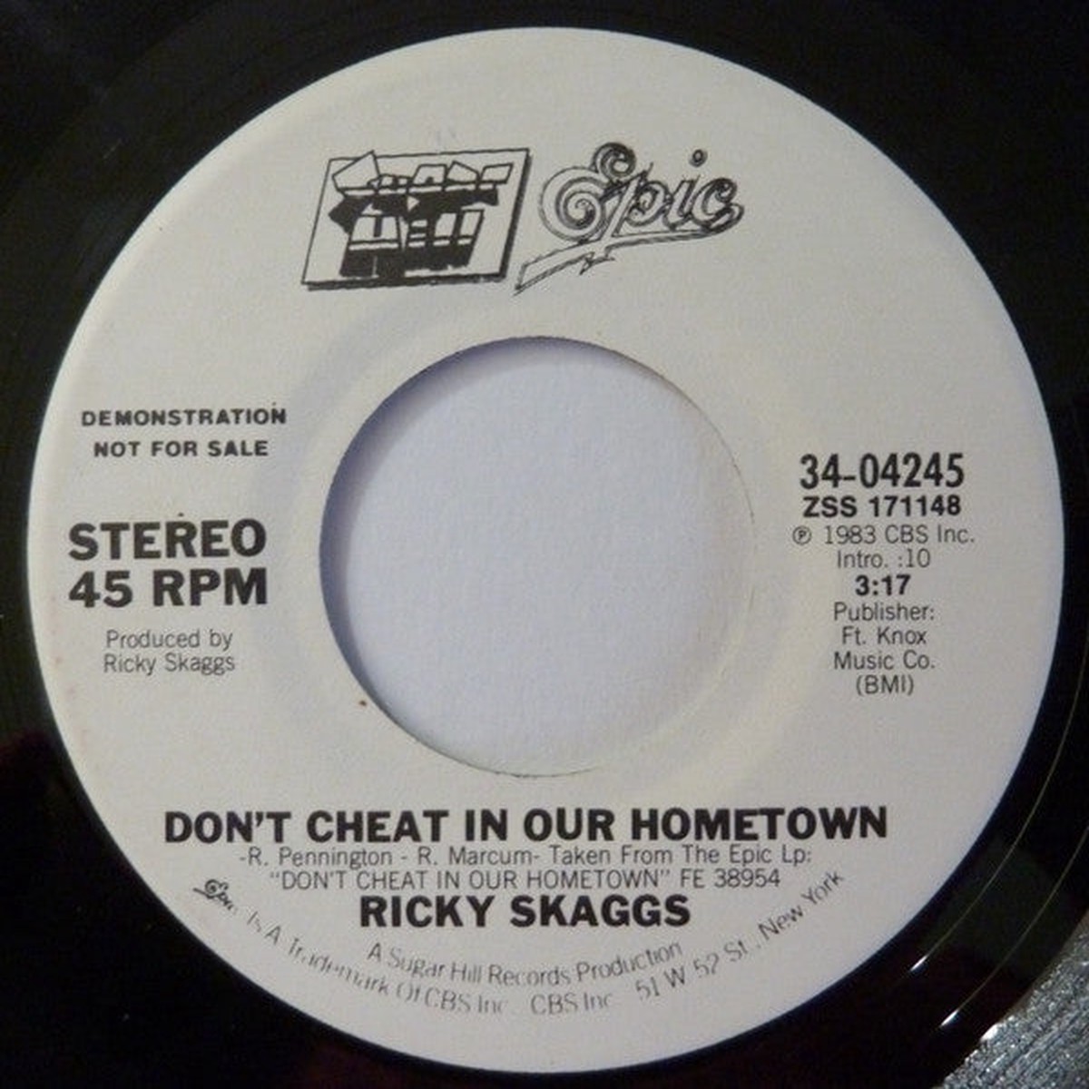 Skaggs, Ricky - Don't Cheat In Our Hometown (VG+)