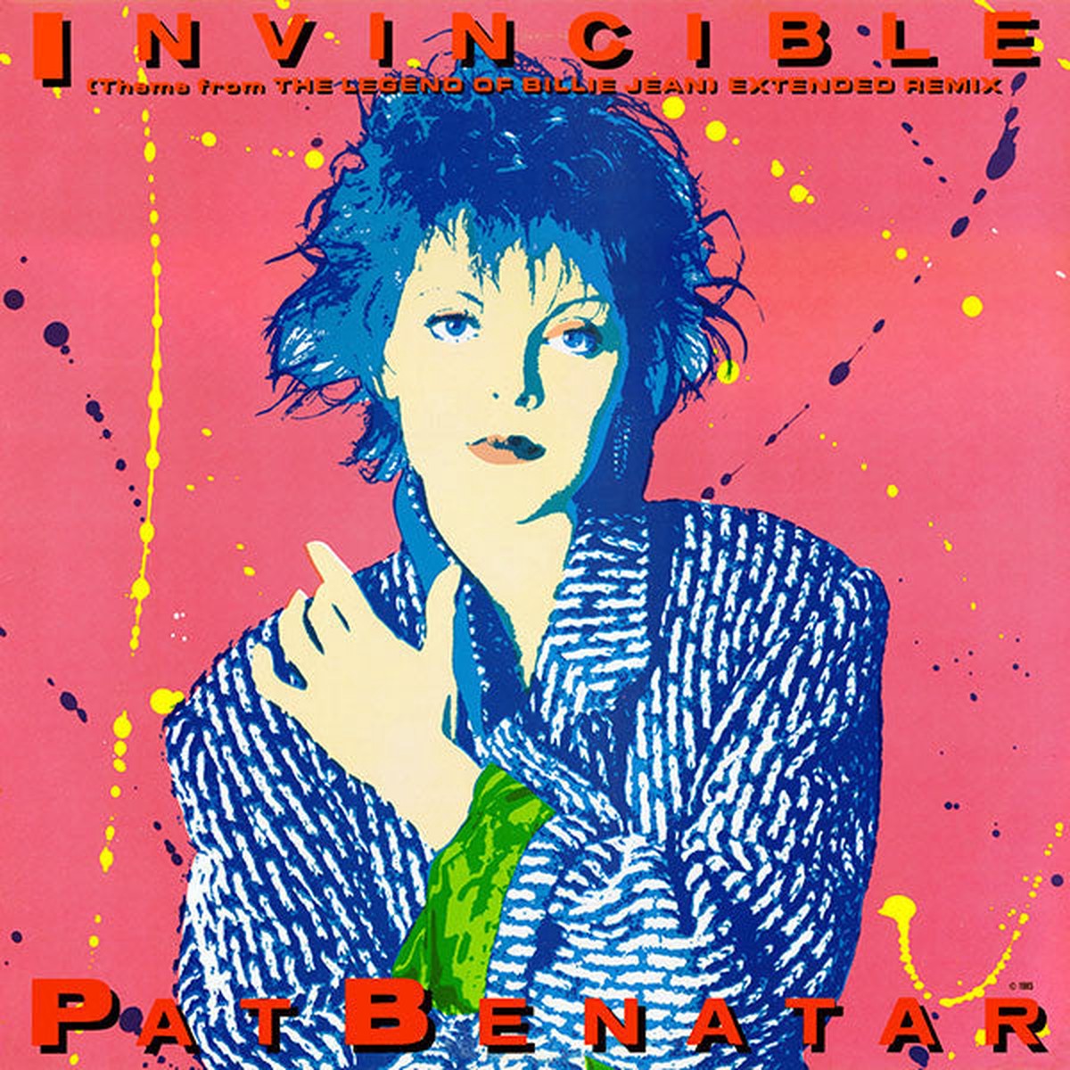 Benatar, Pat - Invincible (Theme From The Legend Of Billie Jean) (Extended Remix) (Vinyl, VG+)