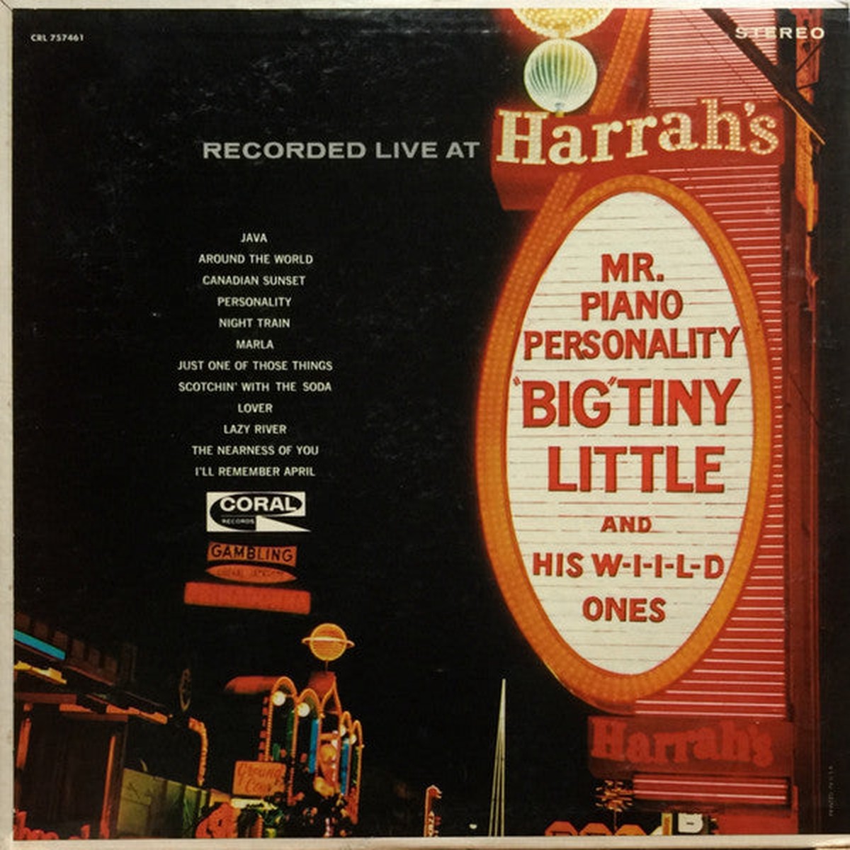 Big Tiny Little And His W-i-i-l-d Ones* - Mr. Piano Personality - Recorded Live At Harrah's (Vinyl, VG+)