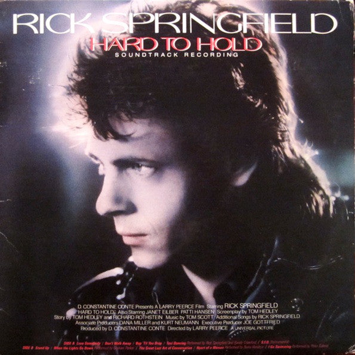 Springfield, Rick - Hard To Hold - Soundtrack Recording (Vinyl, VG+)