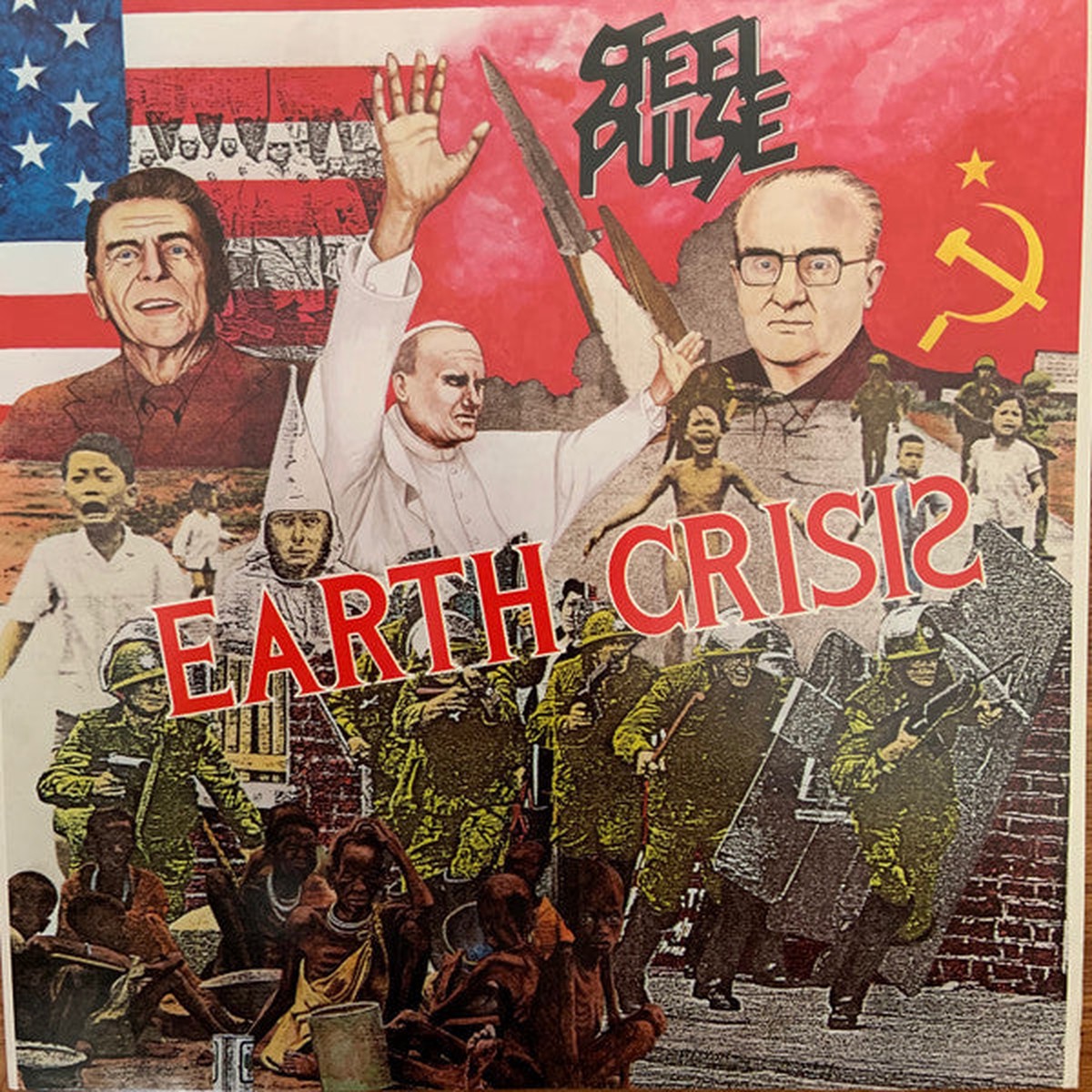 Steel Pulse - Earth Crisis (Vinyl, VG+)