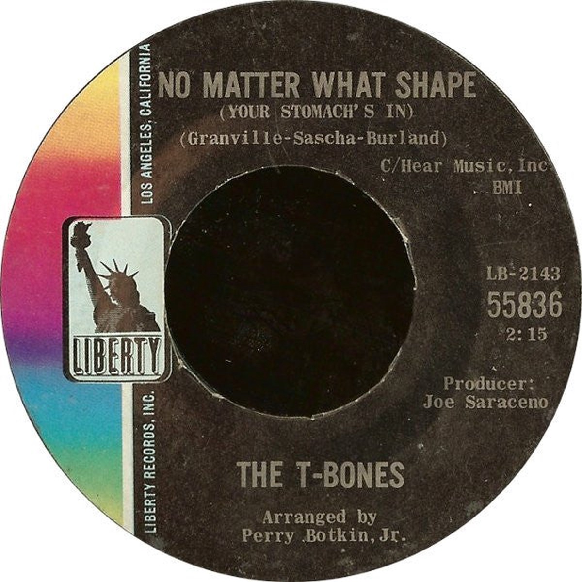 T-Bones - No Matter What Shape (Your Stomach's In) (VG+)