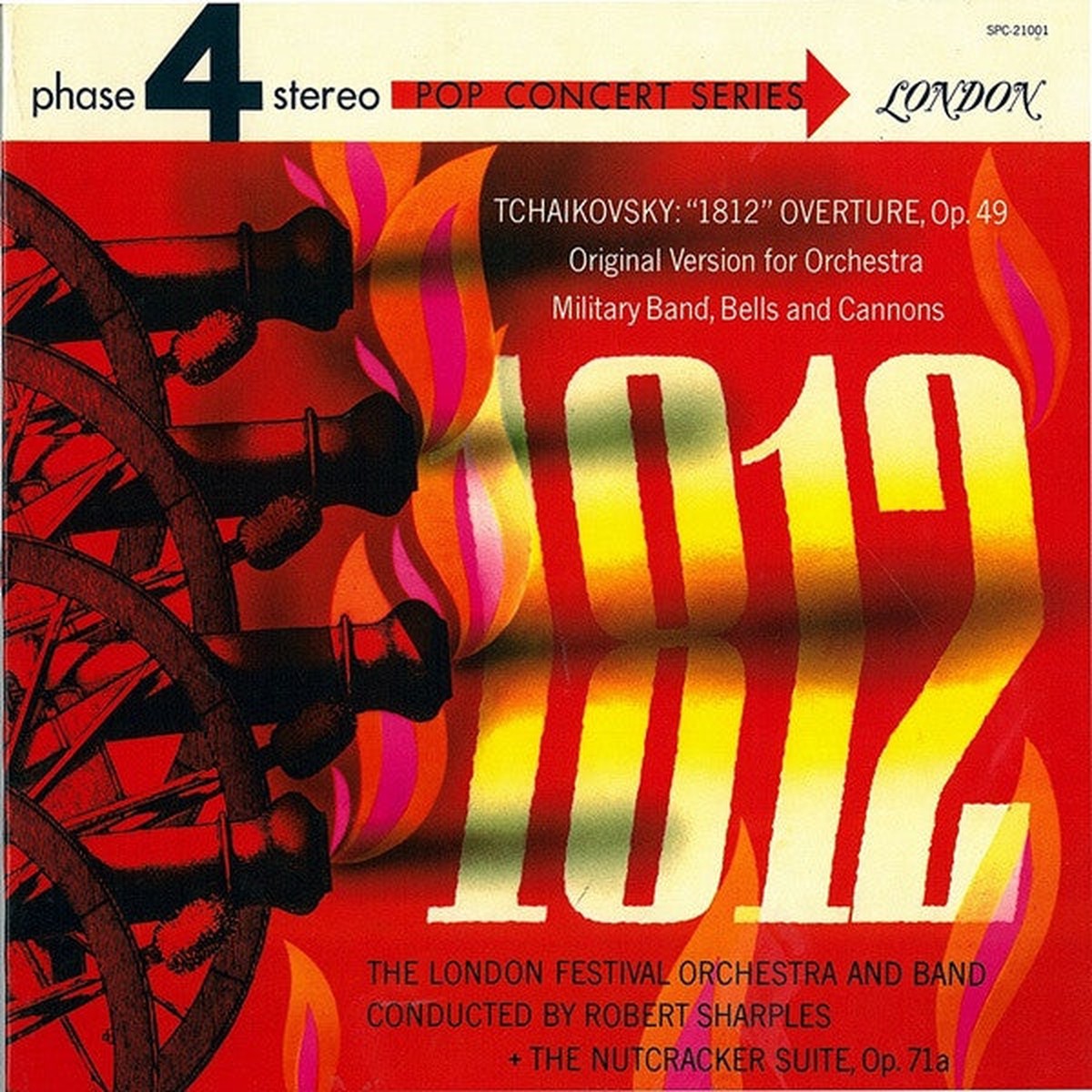 Tchaikovsky - The London Festival Orchestra And Band*, Robert Sharples* - Tchaikovsky "1812" Overture Op. 49 + The Nutcracker Suite, Op. 71a (Vinyl, VG+)