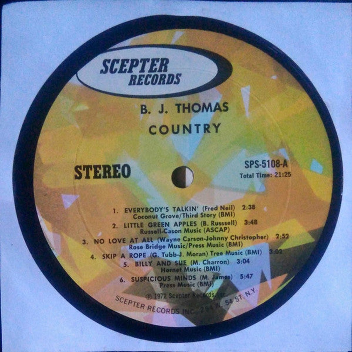 Thomas, B.J. - Country (Vinyl, VG+)