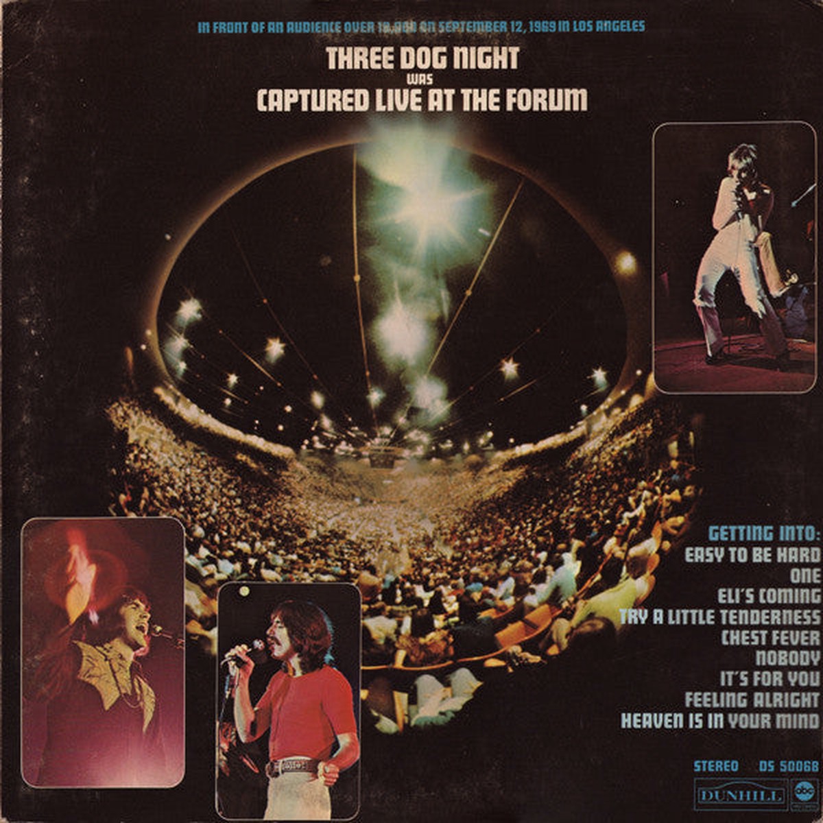 Three Dog Night - Captured Live At The Forum (Vinyl, VG+)