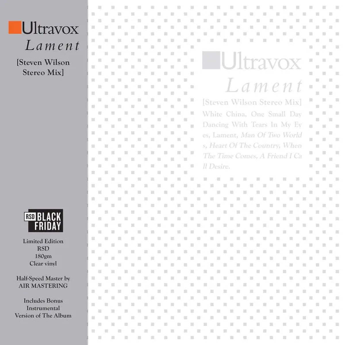 Ultravox - Lament (Steven Wilson Stereo Mix)