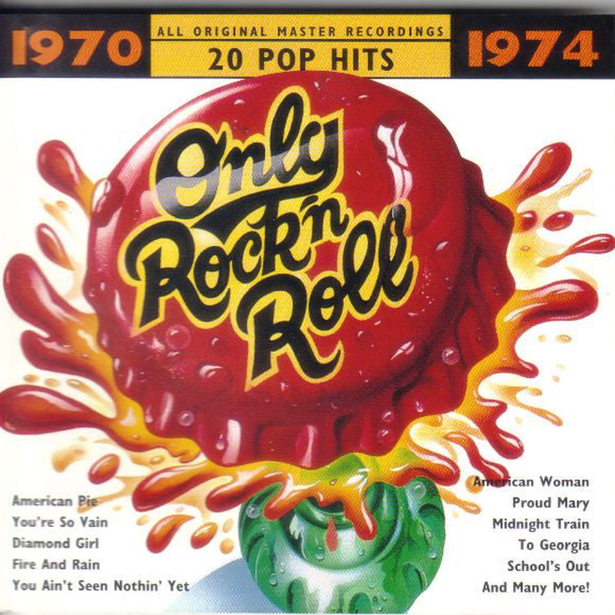 Various - 1970 - Only Rock'n Roll - 1974 (CD, VG+)